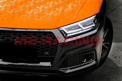 Camouflage Shadow Orange Camo Pattern Car Vinyl Wrap Decal Sticker Sheet Film