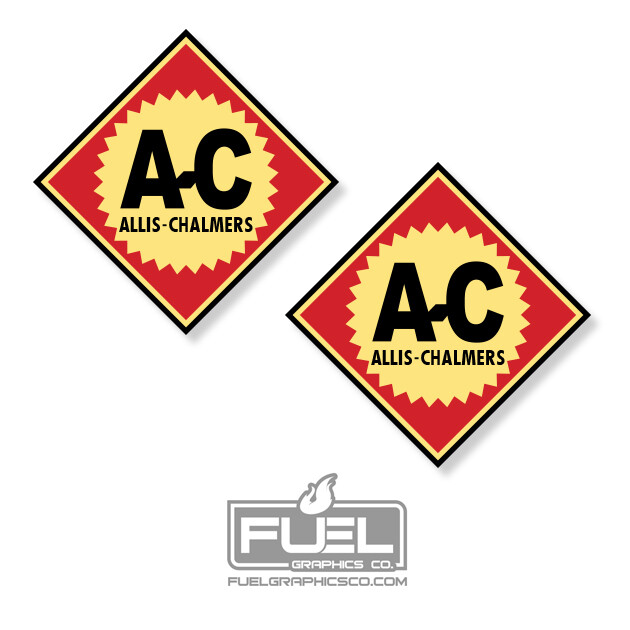 Allis Chalmers Premium Vinyl Decal Sticker 2-Pack – Vintage Farming Equipment