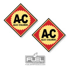 Allis Chalmers Premium Vinyl Decal Sticker 2-Pack – Vintage Farming Equipment