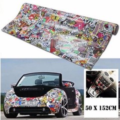 Decal Sticker Graffiti Car Window Styling Trim Bomb Wrap Sheet Graffiti Film