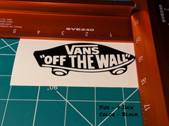 Vans Decal Logo – Die-Cut Vinyl Sticker, Indoor/Outdoor Durable, Glossy Finish