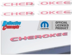 CHEROKEE Emblem Overlay Decals for 2014-2023 Jeep Cherokee