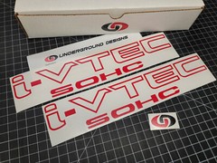 I-VTEC SOHC 12″ (2-Pack) Vinyl Decal Vtec Sticker fits Honda Civic Si Type R RSX