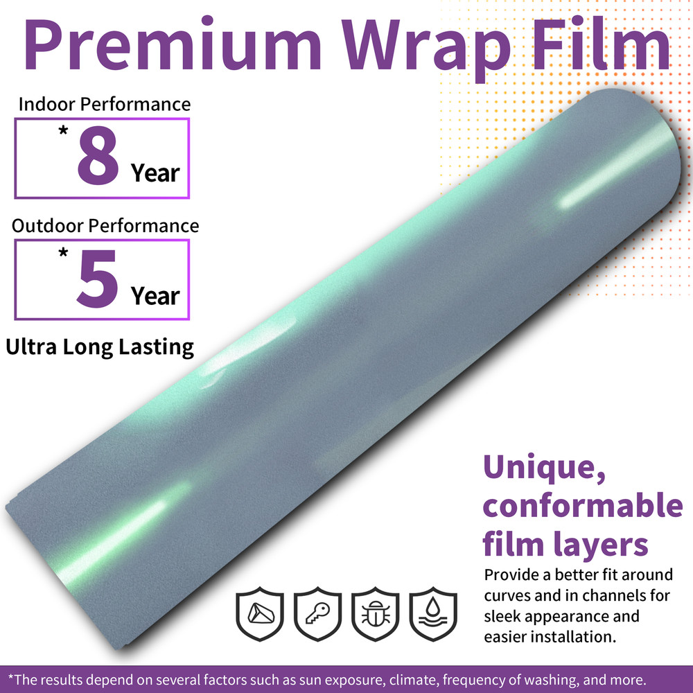 Premium Ultra Gloss TPU Liner Self Adhesive Vinyl Wrap Air Release Bubble Free