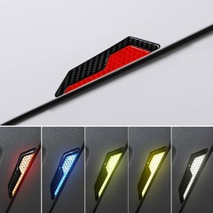 4x Reflective Car Door Handle Edge Protective Film Sticker Warning Safety Strip