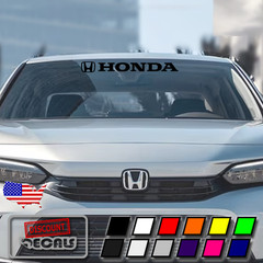 Windshield Banner Vinyl Decal Sticker for Honda Civic Accord Insight Pilot CR-V