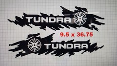 Compatible with Toyota Tundra SPLASH Compass Bed Decals Graphics Truck L&R