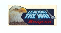 Vintage Snap-on Tools Snap on Tool Box Eagle Sticker Rod Decal Man Cave SSX1214