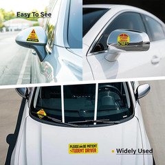 Student Driver Stickers Pack Vinyl Waterproof UV Printed Small Car Decals Set