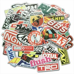 100PCS JDM Stickers Pack Car Motorcycle Racing Motocross Helmet Waterproof Decal