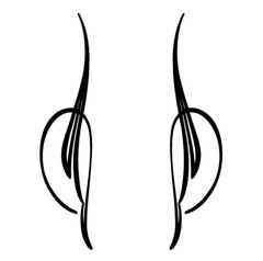 Hot Rod Pinstriping Decals – Set of 2 – 10″ x 2.25″ – Free shipping – 1 color