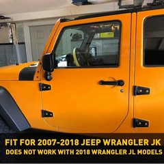 1/2Set Exterior Door Hood Cover Hinge Hinge Trim For Jeep Wrangler JK JKU 2007-2