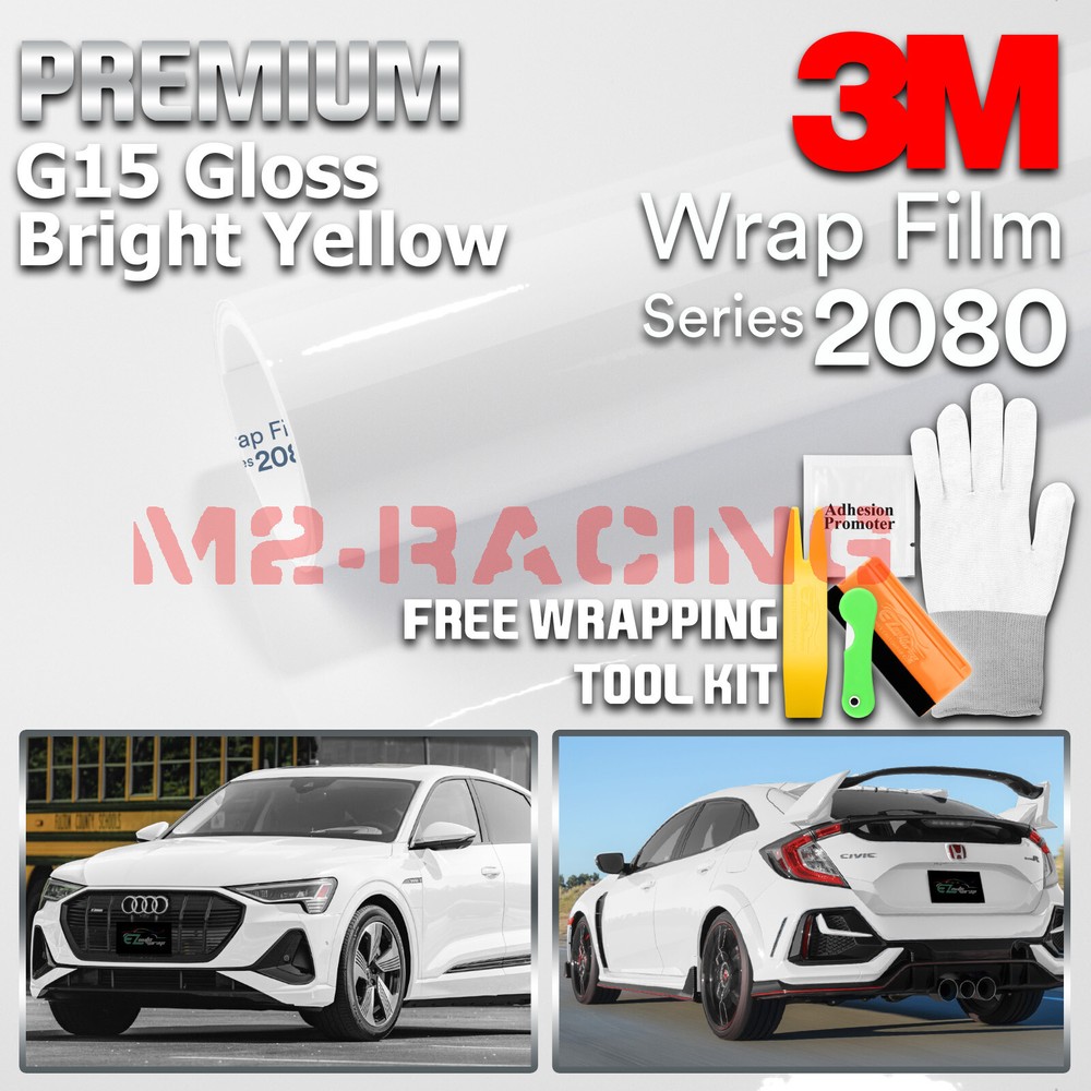 Genuine 3M 2080 Series G10 Gloss White Vinyl Wrap Vehicle Film Decal Bubble Free