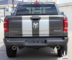 Fits 2019-2024 Dodge Ram Rally Stripe Kit