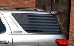 For 2001-2007 Toyota Sequoia Rear Side Windows American Flag Sticker Decal