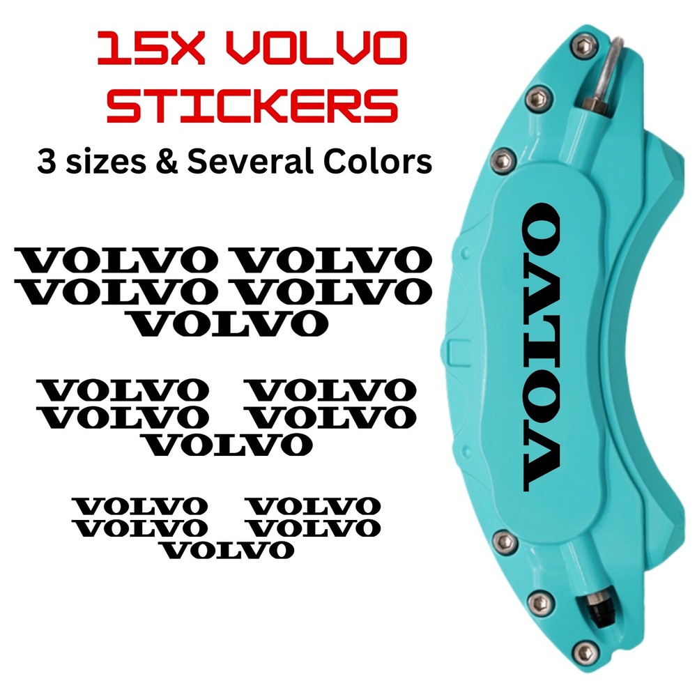 15x Volvo Rings Brake Caliper Decal Stickers / Car Caliper Decals / Car Stickers