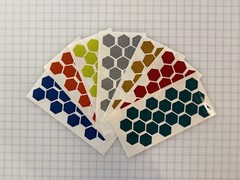 20 Reflective 1.75″ Prismatic Hexagons Oralite V98 (750+ Candelas) Sticker Decal