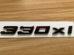 Gloss Black 3D ABS Letters Trunk 330xi Emblem Rear Badge for BMW 2017-2022 330xi