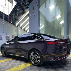 56x5FT Premium Ghost Midnight Blue Car Color Shift Universal Gloss Vinyl Wrap