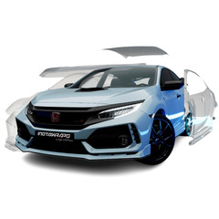 3M Colored PPF / PWF Gloss Frozen Blue Metallic Paint Protection Film | PWF-G137