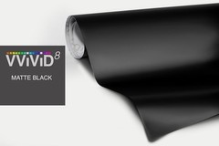 Transform Your Vehicle with Black Matte Wrap Vinyl – 2FTx5FT, Lightweight Design