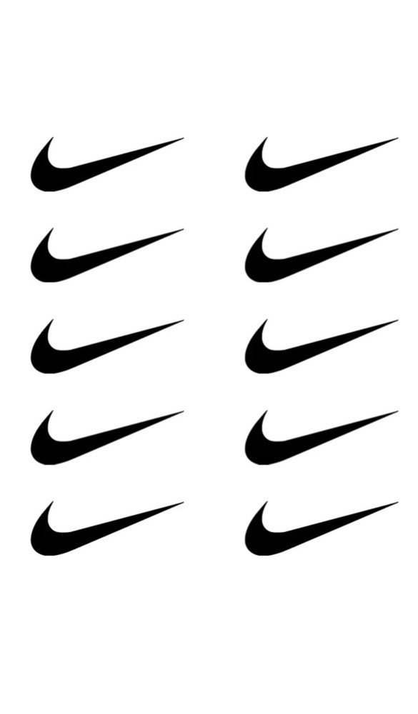 Set Of 10 Nike Swoosh Vinyl Decal Sticker Choose Size Car Truck Laptop Yeti