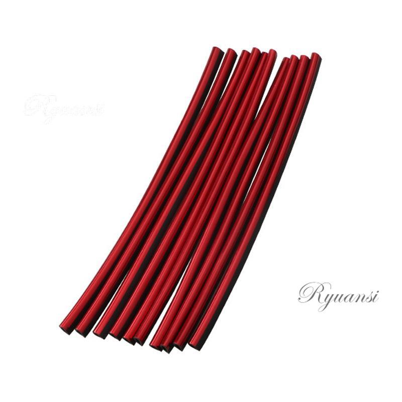 10× Car Interior Air Conditioner Vent Outlet Decoration Stripe Cover Accessories