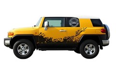Mud Splash Graphics Car Sticker For Toyota FJ Cruiser Side Door Vinyl Decals