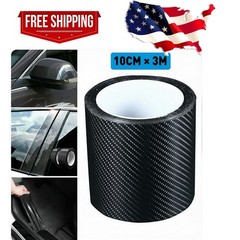 Premium Matte Flat Black Forged Carbon Fiber Vinyl Film Wrap Roll Sticker Decal