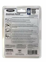 Chroma 41701 Ford Blue Oval Aluminum Domed Bendable Decal Emblem 2″ x 5 1/4″