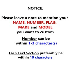 Custom Number Name Flag Make Model Glossy Matte Sticker /Magnet Car Racing WH x2