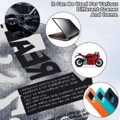 Car Interior Sticker Trim Self-Adhesive Bronzing Tape for Car,Newspaper Shape