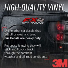 GOLD HOOK FX4 Off Road Decals Compatible with Ford F-150 4″ x 16.5″, Gold