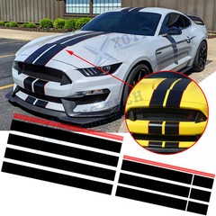 Vinyl Stripe Car Hood Decal Sticker Grille Fender Roof For Ford Mustang 2015-23
