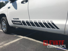 2007-2025 For Toyota Tundra Decals Side Rocker Two Stripes Vinyl Graphic Sticker