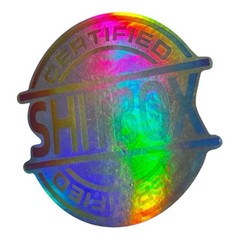 CERTIFIED SHITBOX Multicolor Holographic Rainbow Metallic 3” Vinyl Decal Sticker
