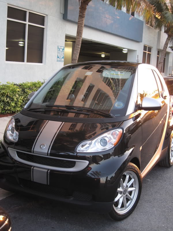 Smart Car Brabus rally racing stripe stripes vinyl graphics decal kit