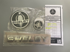 Shelby Cobra Emblem Kit x4 Large Circle Small Circle Deck Lid Letter FORD NOS
