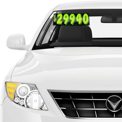 EZ Line Car Dealer Windshield Stickers Large Vinyl Number Decals 11 Dzn Pro Pack