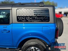 For Ford Bronco 2 Door Side Window Flag Stickers Vinyl Decals Stripes 2021-2024