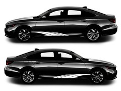 Rocker Panel Livery Self Healing Vinyl Side Graphics #004 fits All 4 Door Cars