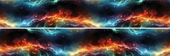 2-58″x360″ (720″ total) Stars Galaxy Blue Black Nebula Grunge Vehicle Boat Wrap