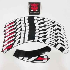 8pcs/lot Car Tire Decor Stickers Car Tuning Universal 3D Permanent PVC Joined