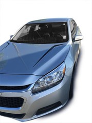 Cowl Hood Spikes Vinyl Graphic Decals V2 for 2013 2014 2015 Chevy Malibu