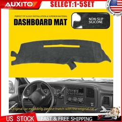 Gray Dash Board Cover Mat For 1997-1998 Chevy Silverado Truck Dashboard Pad 1-5X