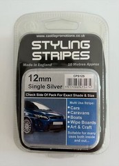 12mm x 10mtr Self Adhesive Car Pin Stripe Coach Tape Bumper Insert Strip