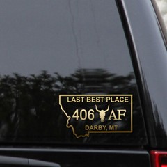 Montana As F Darby 406 Area Code Vinyl Decal Sticker