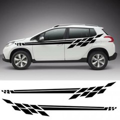 310CM Car Side Body Vinyl Decal Sticker Racing Long Stripe Decals Graphics Decor