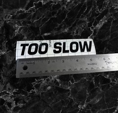 (4pk)Performance Car Vinyl Decals Sticker Full Send Too Slow 40 Roll No Traction