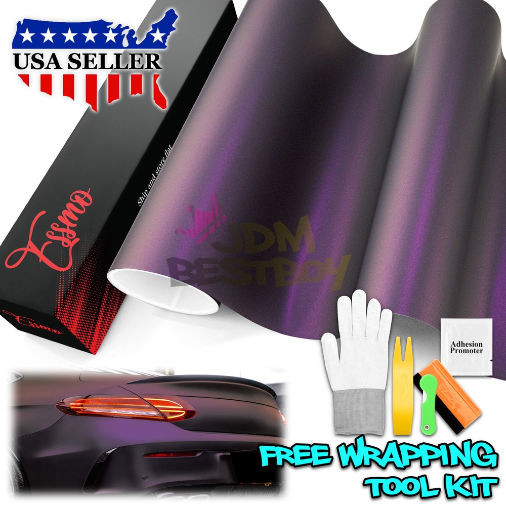 ESSMO PET Matte Metallic Magic Purple Car Vehicle Vinyl Wrap Decal Sticker